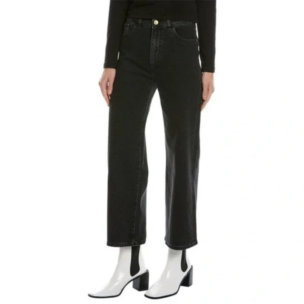 DL 1961 DL VINTAGE HEPBURN WIDE LEG HIGH RISE VINTAGE JEANS CROPPED STRETCH 27